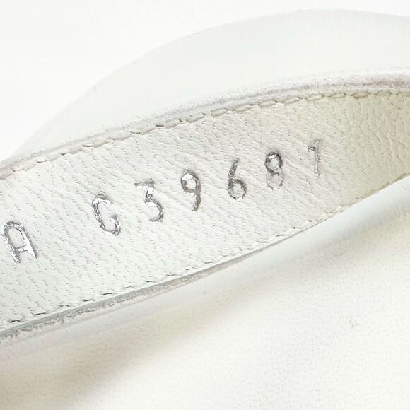 CHANEL 2023 White Quilted Leather Sandal Size 39 Open Toe Slingback Platform - Picture 11 of 15